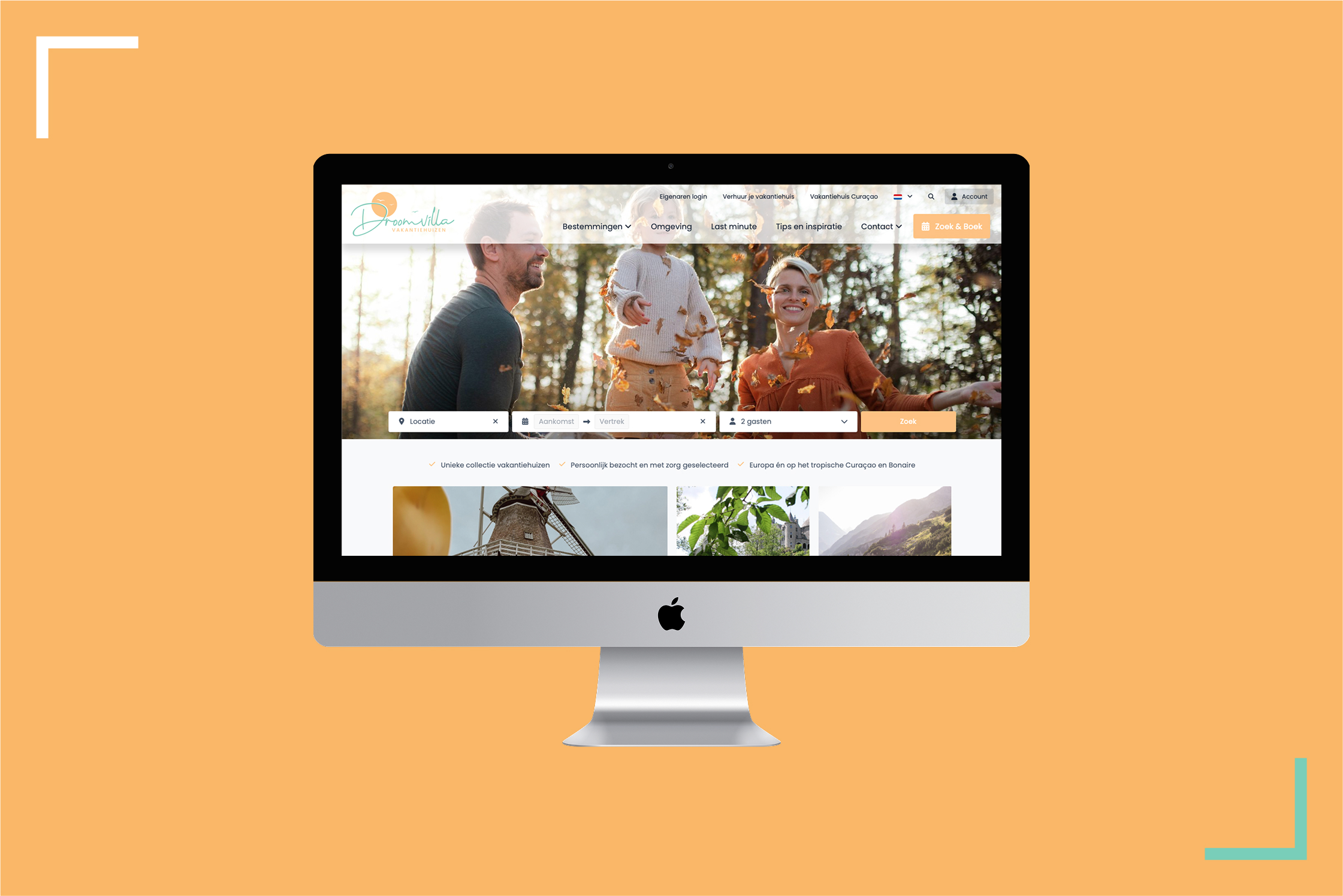 Mock up computer website